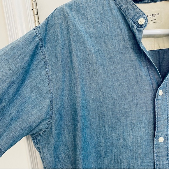 Selected Homme Denim Shirt - Picture 3 of 5